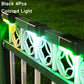 4pcs LED Solar Lamp Path Stair Outdoor Waterproof Wall Light Garden Landscape Step Deck Lights Balcony Fence Solar Lights