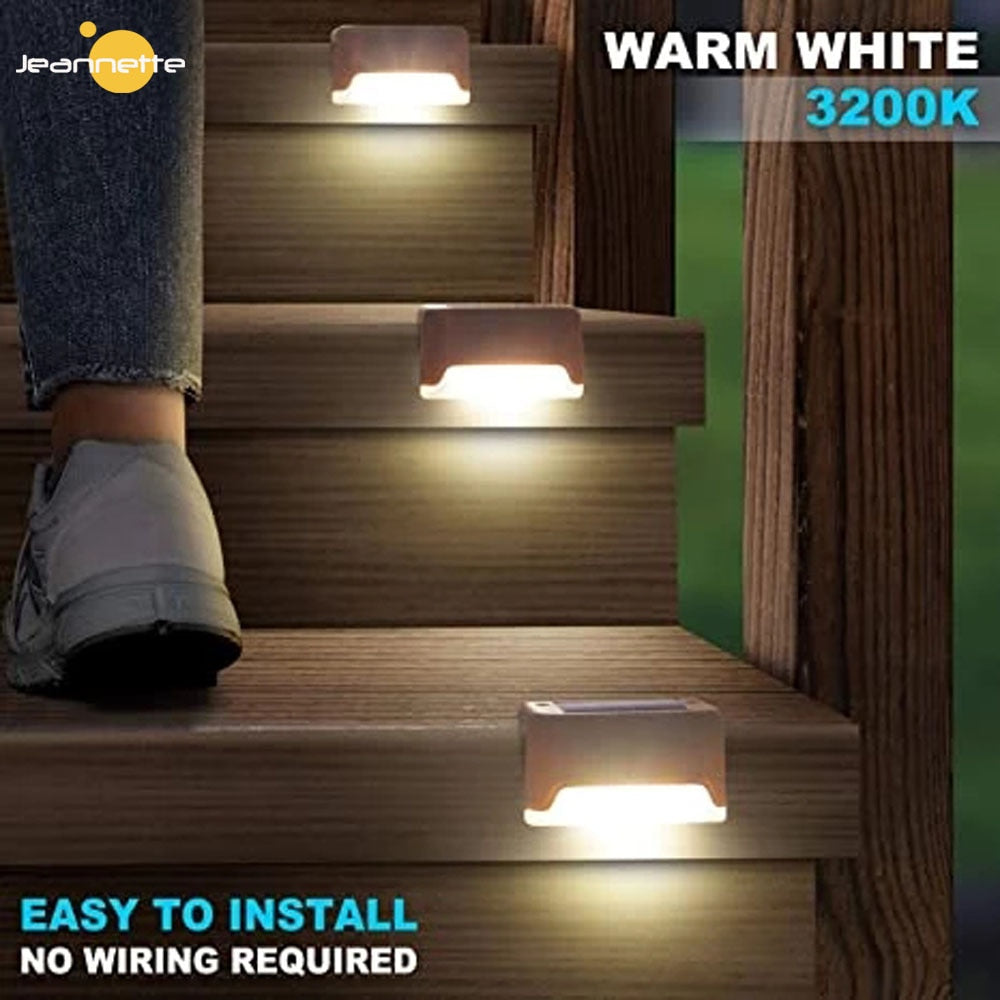 Lampe Solaire Chemin Pont Extérieur Jardin LED Lumières Étanche Balcon Éclairage Décoration pour Patio Escalier Clôture Lumière Solaire Extérieur