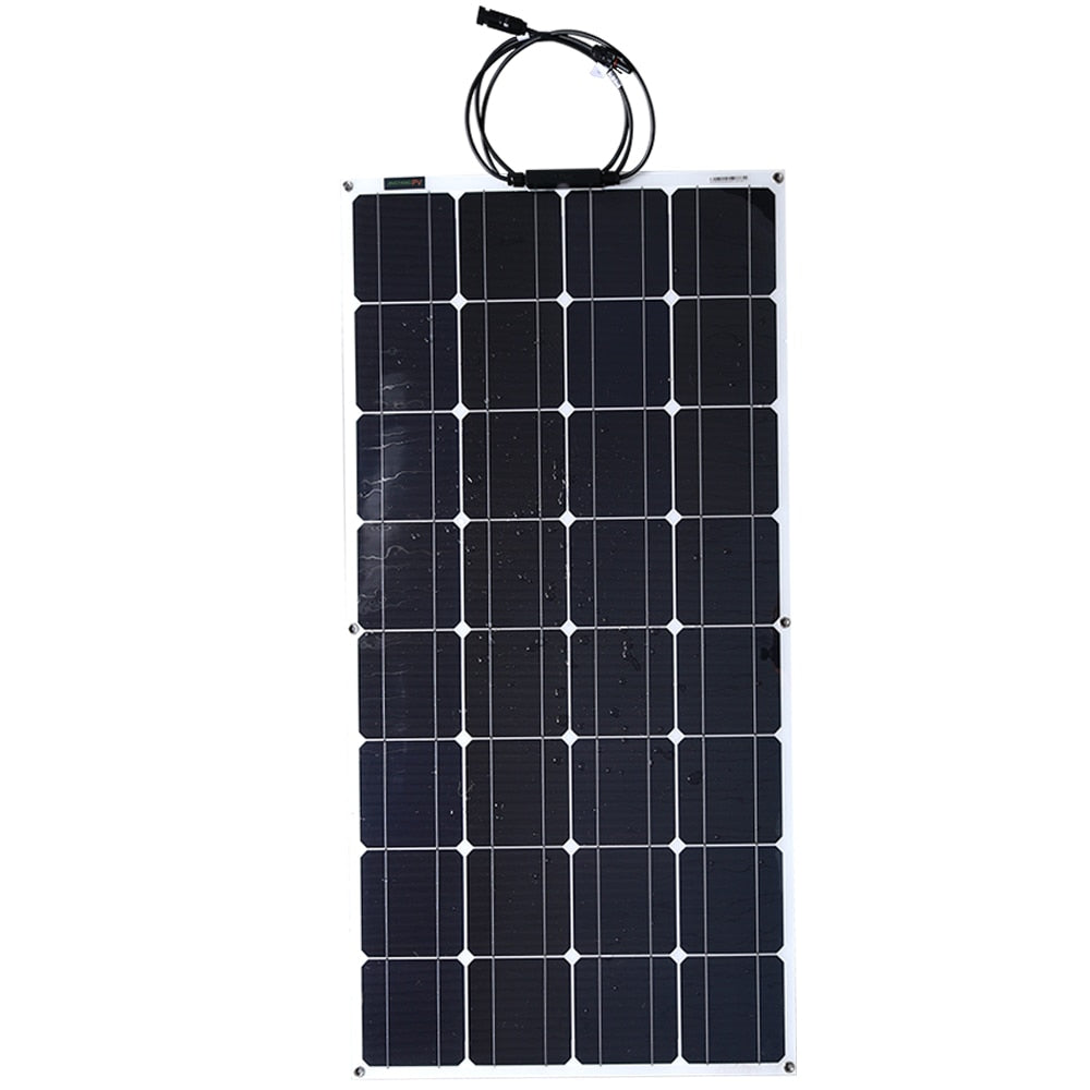 Solar Panel 12V 100W 200W 300W 400W PET Layer Flexible Solar Panel Monocrystalline Solar Cell For Battery Charge 1000W Home Kits