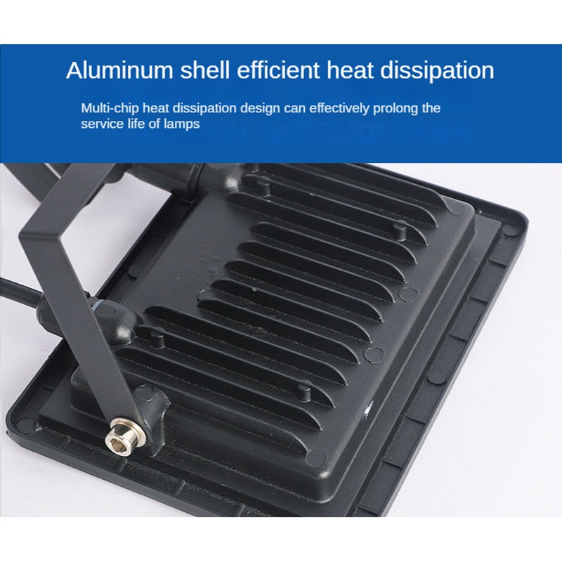 PIR Motion Sensor LED Flood Light 220V Waterproof Spotlight 50W 100W 150W Wall Lamp Reflector Outdoor Lighting for Garden Street