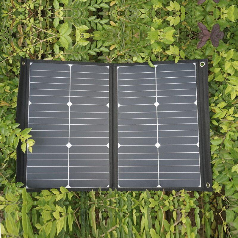 Motorhomes tourists Solar Panel 40W 12V Foldable Portable Solar Charger Power Bank USB 18V DC For home Car Battery apartment