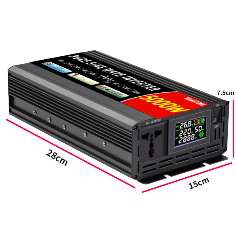 Inverter 12v 220v Pure Sine Wave 24v 110v DC To AC 2000W 3000W 4000W 5000W Multi-function Power Converter  step up converter