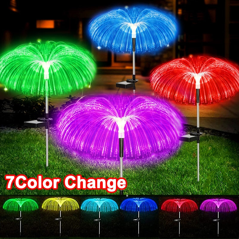 Solar LED Firework Fairy Lights Outdoor Garden Decoration Lawn Pathway Lights For Patio Yard Party Christmas Wedding Decor