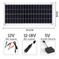 300W Flexible Solar Panel, 2 43.5CM 12V 12-18V 5V (DC output