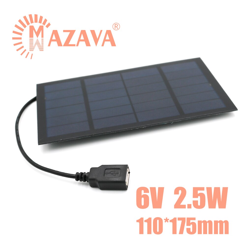 1Pcs Solar Cells 5V 2W 3W 4W 6W 7W Output USB Solar Battery PET Solar Panels Outdoor Portable Solar Charger Pane