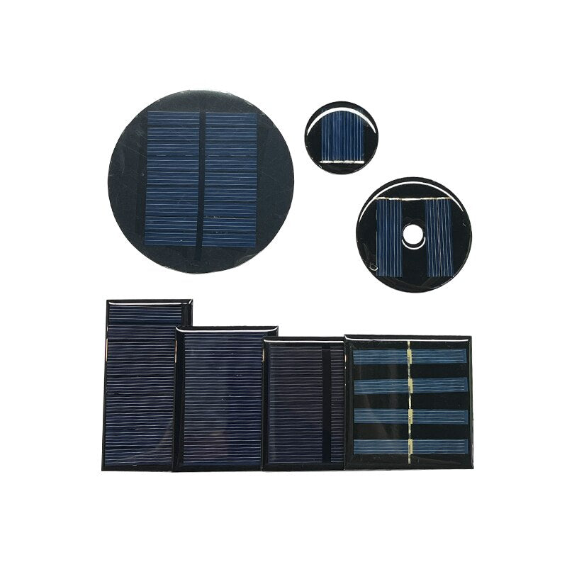 2V 3V 4V 5.5V 5V 6V 7V 10V Mono/Polycrystalline Mini Solar Panel Battery Module DIY Epoxy Board PET Power Gneration board Model