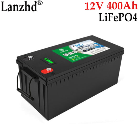 12V400AH large capacity lithium iron phosphate battery High power industrial energy storage solar battery