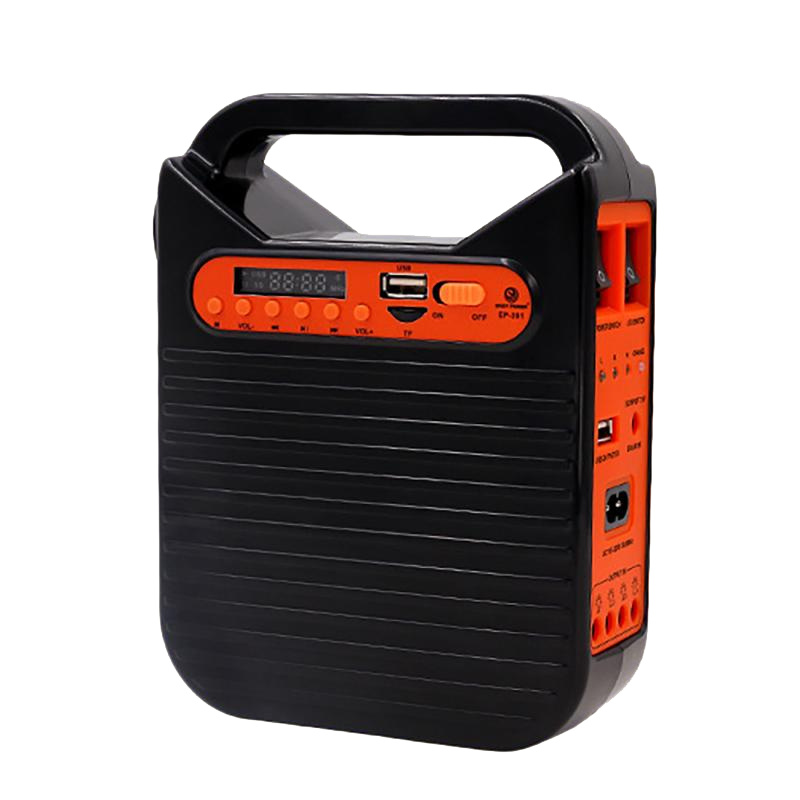 25W Home bluetooth USB Charger Home System Solar Power Panel Generator Kit with FM Radio 3 LED Bulbs Light Emergency Lighting