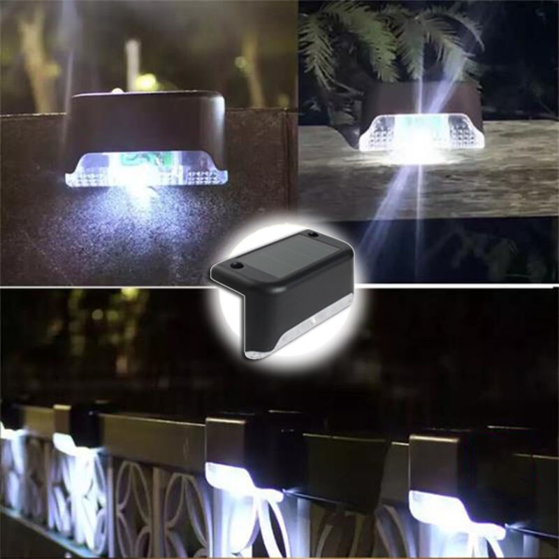 Lampada da gradino a LED bianco caldo Lampada da giardino per scale da esterno Luci da giardino impermeabili per balcone Decorazione per recinzione per scale da patio