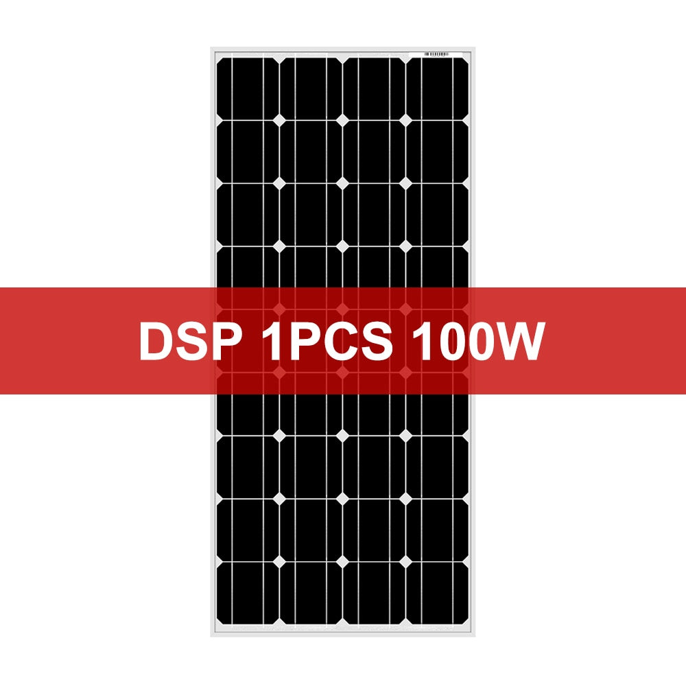 Dokio 18V 100W Rigid Solar Panel China 18V Monocrystalline Silicon Waterproof Solar Panel Charge 12V #DSP-100M