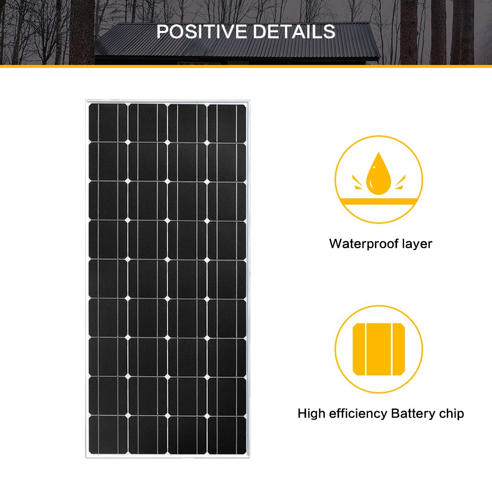 300W Solar Panel, POSITIVE DETAILS Waterproof layer High efficiency Battery