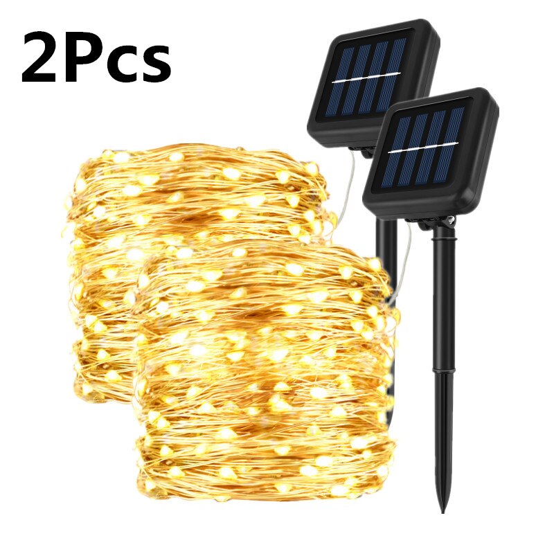 7/12/32M Solar Led Light Outdoor Solar Light Waterproof Fairy Garland String Lights Christmas Party Solar Lamp Garden Decoration