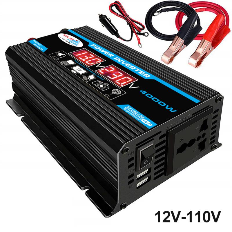 Pure Sine Wave Inverter 12V 220V 110V 4000W Power Converter Solar 12V To 220V Inverter Transformer Inverter 12v 220v Pure Sinus