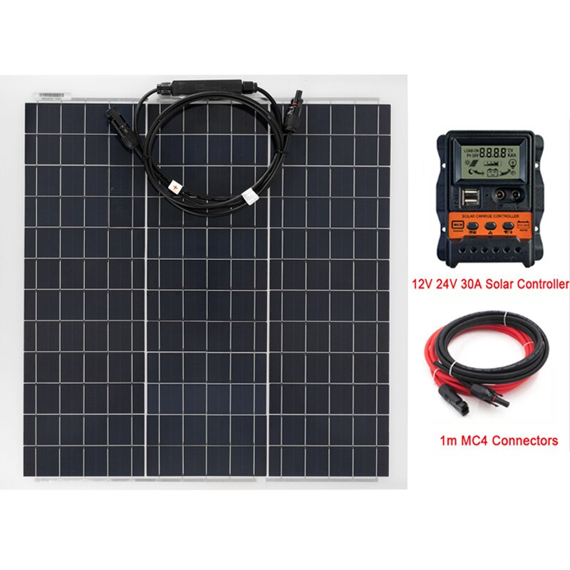 300W 600W Solar Panel, 8888 12V 24V 30A Solar Controller Im MC4