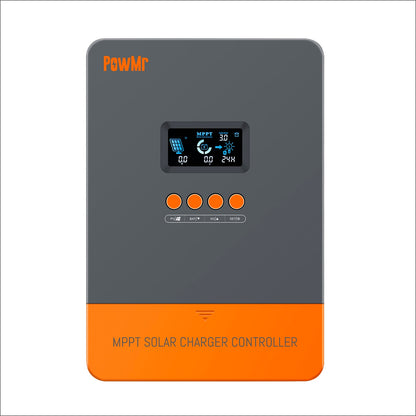 PowMr 100% MPPT 60A Solar Charge Controller 190V Plus Version DSP Regulator Work For Solar Battery 12V 24V 36V 48V Solar Panel