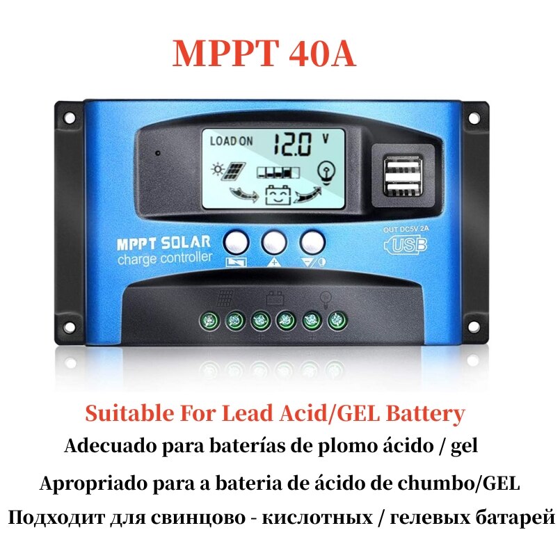 MPPT 40A LOAD ON A28 OUt DC