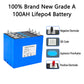 100% Brand New Grade A 1OOAH Lifepo4 Battery Neg