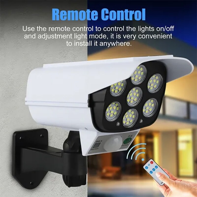 77 LED Solar Light, Remote Control Use the remote control to control the lights onloff and