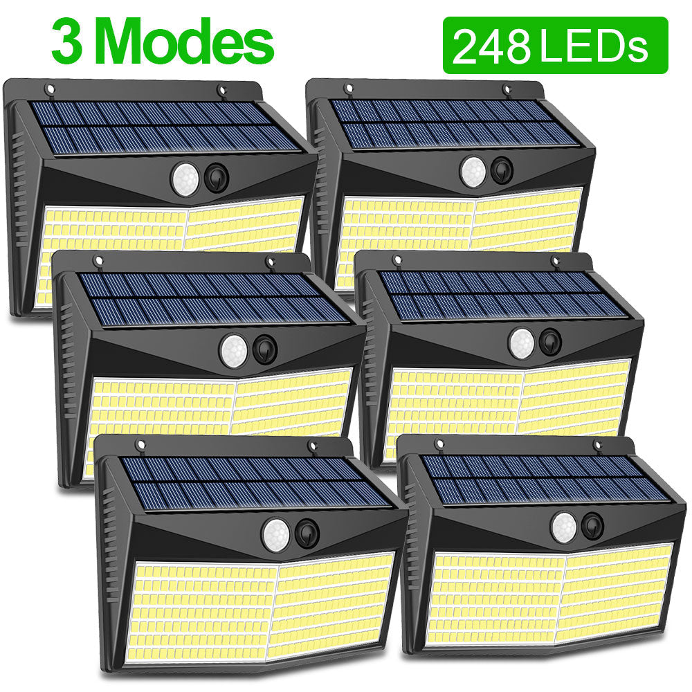 Réverbère d'énergie solaire lumières de capteur solaire extérieures pour le décor de jardin 432 réflecteur Led allumant la lanterne solaire energia étanche