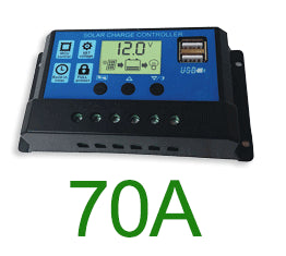 Professional Solar Panel Controller Battery Charge Regulator 2USB 12V/24V 10A~100A Photovoltaic Street Lamp Control System