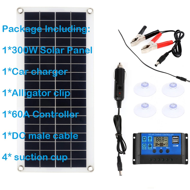 300W Flexible Solar Panel, Package Ineluding: 1*3Wlsol