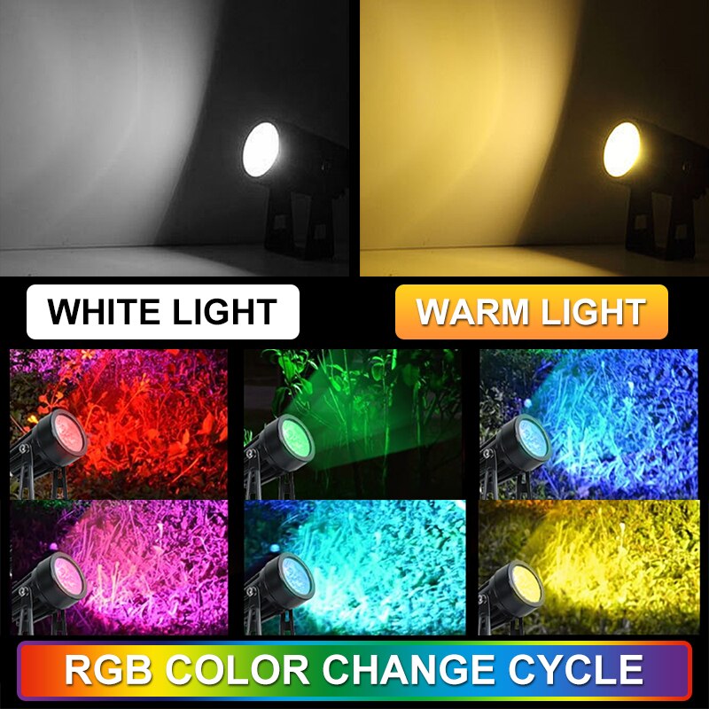 WHITE LIGHT WARM LIGH RGB COLOR