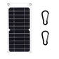 20W Solar Panel USB 5V Solar Cell Outdoor Hike Battery Charger System Solar Panel Kit Complete for Mobile Phone Power Bank Watch
