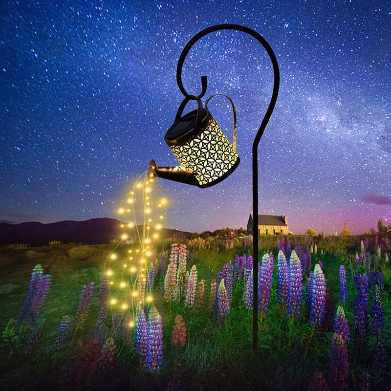 Luz solar al aire libre Lámpara de regadera Lámparas solares de jardín para luces de iluminación de jardín Decoración de patio Luces de jardín al aire libre