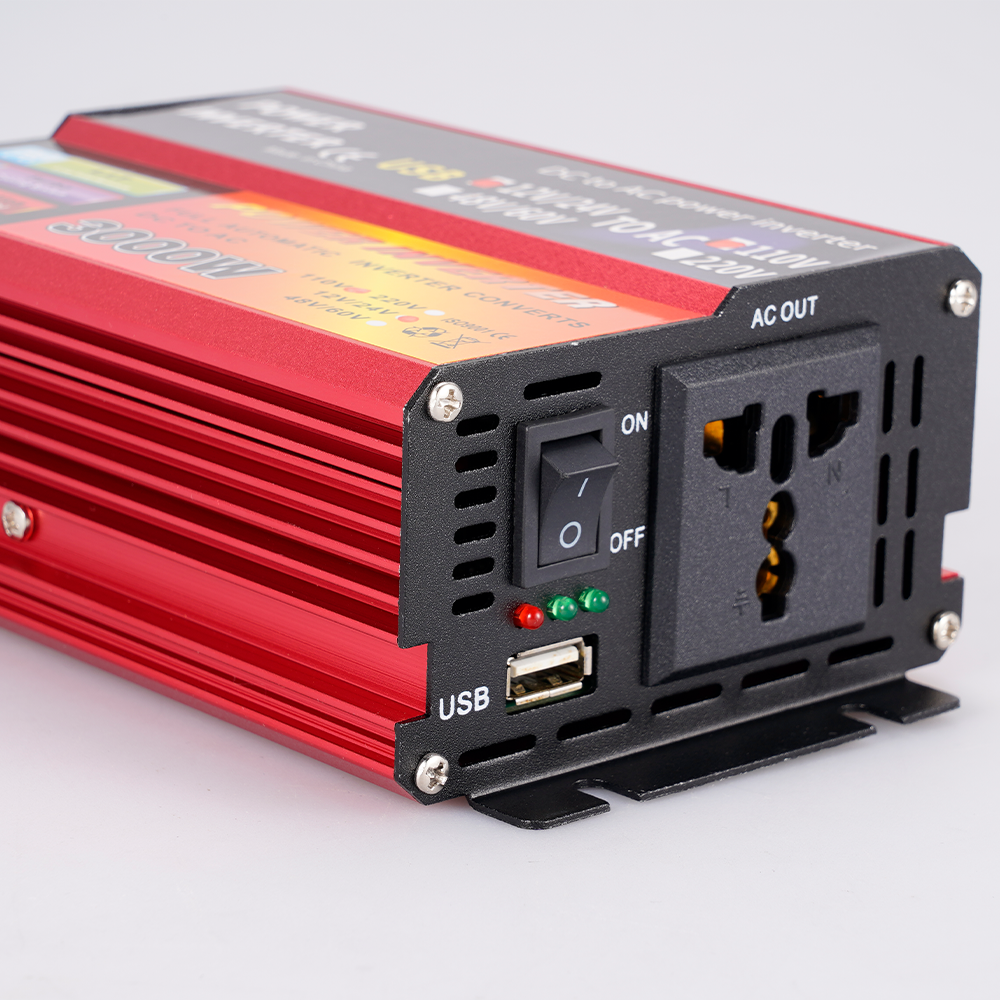 3000W Peak Solar Inverter 12V 220V Voltage Converter Transformer DC 12V&24V 48V&60V To AC 110V/220V Auto Adapt Inversor Adapter