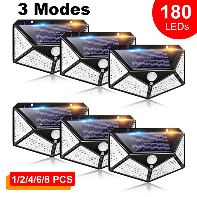 3 Modes 180 LEDs 1/2/4/6/8 PC