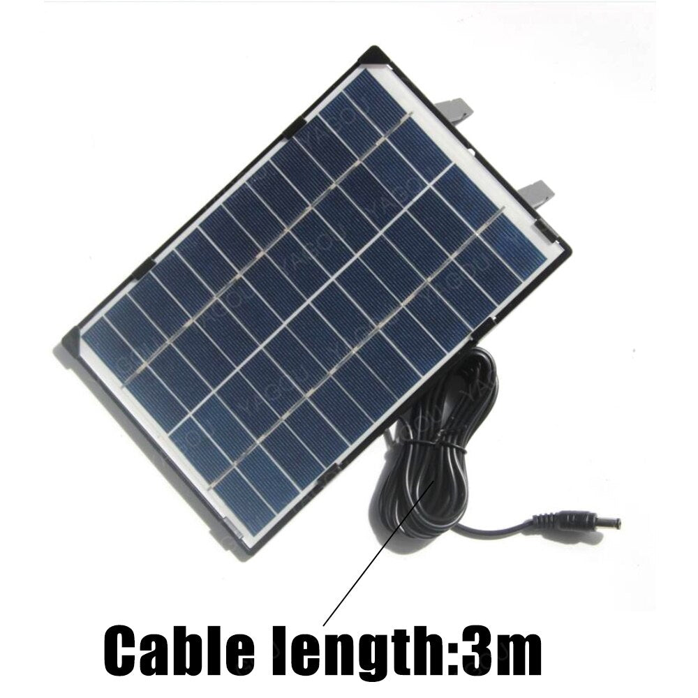 30W Portable Solar Panel Complete Kit Outdoor Camping Waterproof 12V DC Panel Cells for Flashlight Moblie Phone Battery Charger