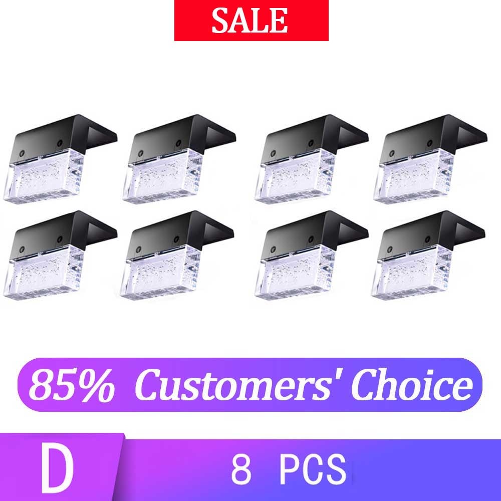 Luce solare a LED per esterni Giardino Luce solare per scale Passaggio impermeabile Cortile Terrazza Guardrail Step Light Luce per decorazioni da giardino