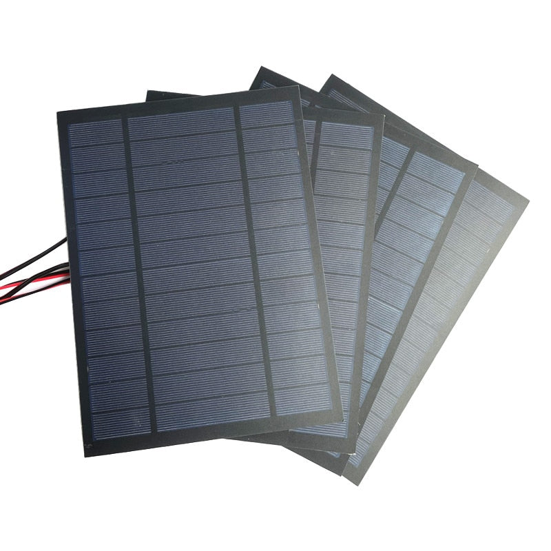 Atacado Mini Painel Solar 4V 5.5V 5V 6V 7V 10V 12V 50mA 60mA 100mA 150mA 200mA 500mA Mono/poli