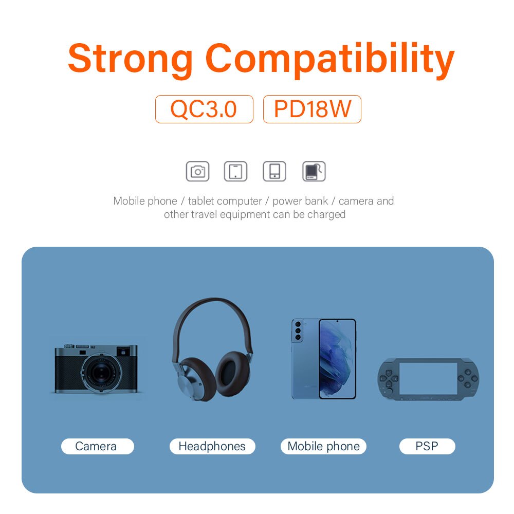 Strong Compatibility QC3.0 PDI8W Mobile