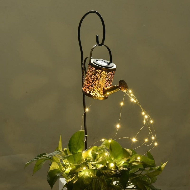 Luz solar al aire libre Lámpara de regadera Lámparas solares de jardín para luces de iluminación de jardín Decoración de patio Luces de jardín al aire libre