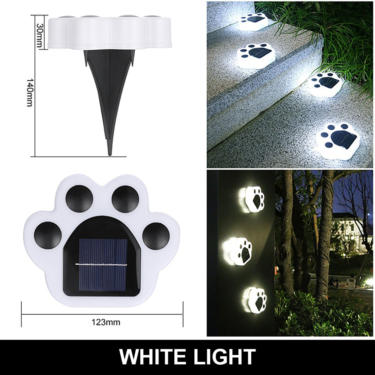 Solar-LED-Licht Bärentatze Lampe im Freien wasserdichte Gartendekoration Landschaft Atmosphäre vergrabene Lichter