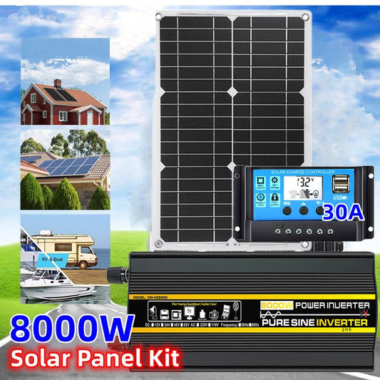 3000W/6000W 8000W Solar Panel, "8-48-Q USBO 3OA 0 0