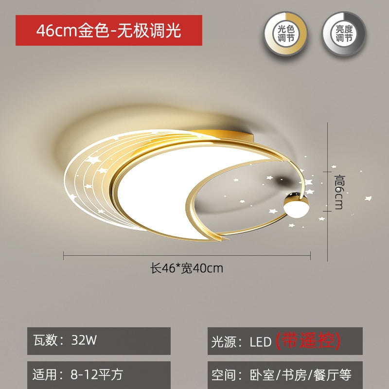 anneau étoile LED Fer Lustre Moderne Lumières Pour Chambre Salon Cuisine Lampes Éclairage Intérieur maison Lustre Plafond lustre