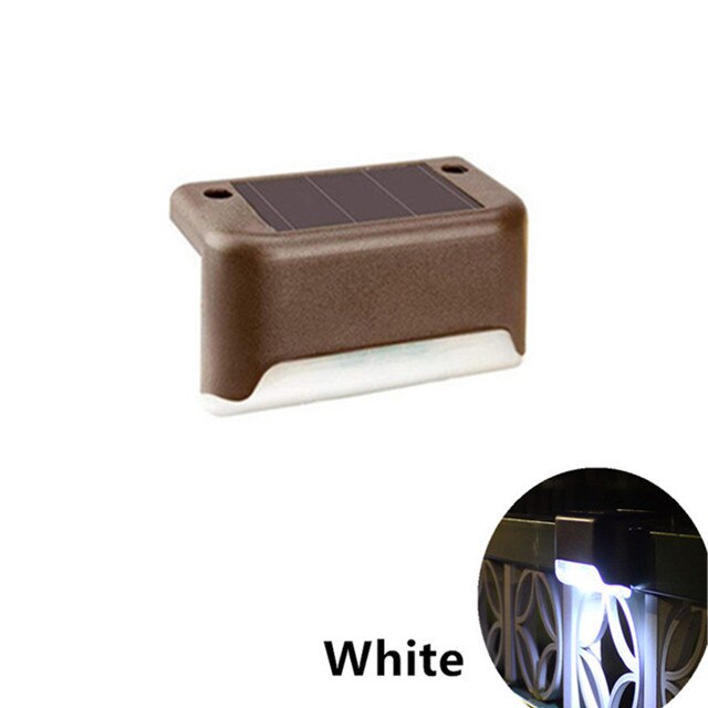 LED solaire escalier lumière étanche extérieur jardin lumières solaires terrasse garde-corps étape lumière paysage lampe accessoires de jardin