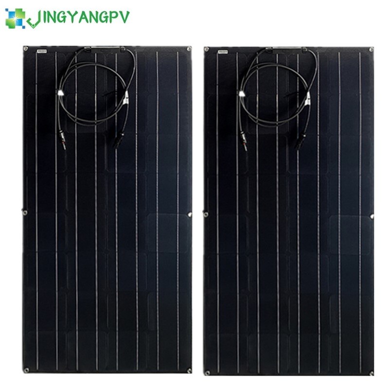 Painel solar 300 W 400 W 200 W 100 W Etfe Painéis solares flexíveis Célula solar monocristalina 12 V/24 V Carregador de bateria 1000 W Kits de sistema