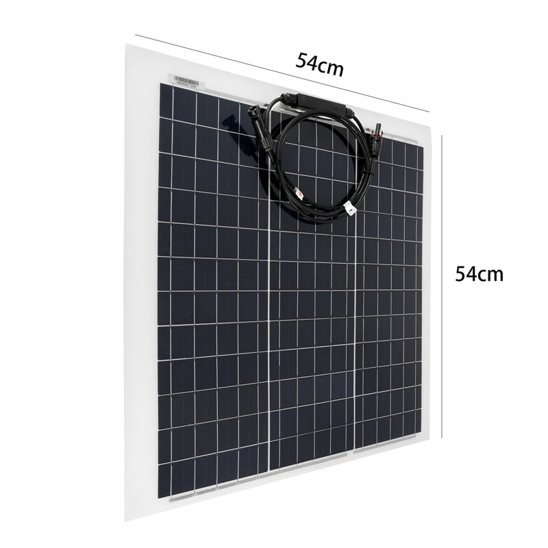300W 600W Solar Panel Flexible Monocrystalline Cell RV 12V Solar Panel Kit With Controller Complete For Car Boat Battery Camping