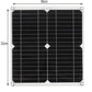 18V Solar Panel 100W Dual USB 5V Solar Panel Battery Charger Controller Camping Hiking Monocrystalline Solar Cell Boat Car Home