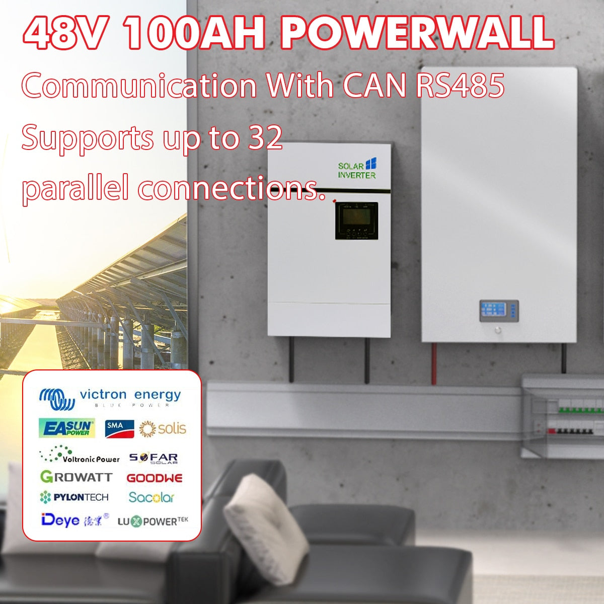 48V 1OAH POWERWALL Communication With CAN