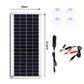 50W Solar Panel 12V Monocrystalline USB Power Portable Outdoor Solar Cell Car Ship Camping Hiking Travel Phone Charger