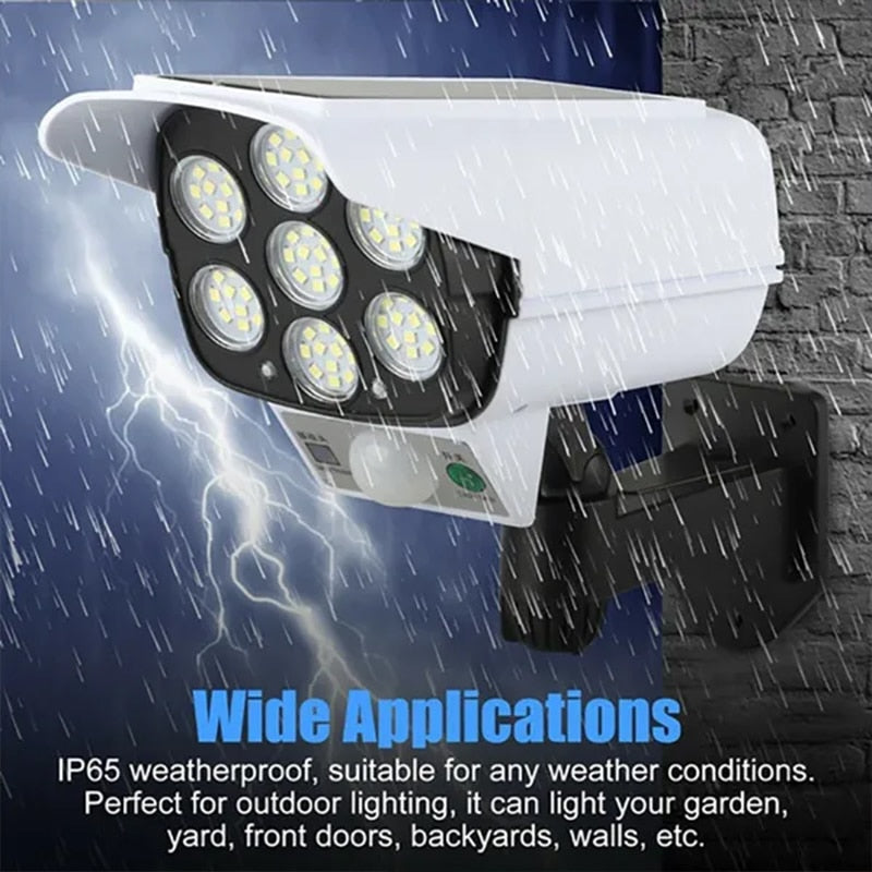 77 LED Solar Light, wide Applications IP6S weatherproof; suitable for any weather conditions 