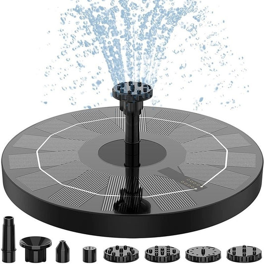 Mini Solar Water Fountain Pool Pond - Waterfall Fountain Garden Decoration Outdoor Bird Bath Solar Powered Fountain Floating Water