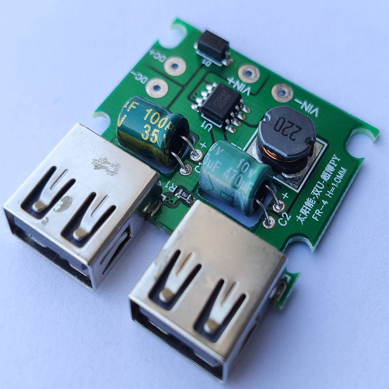 5V 2A/3A Solar Panel Power Bank Dual USB Charge Voltage Controller Regulator