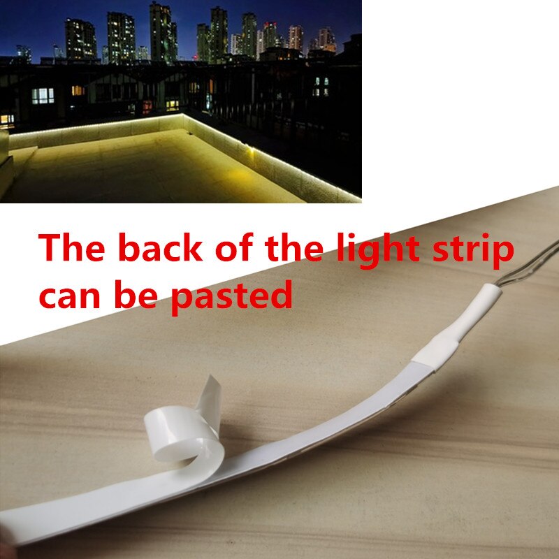 Solaire alimenté 3/4/5/10M bande lumineuse extérieure rvb 2835 Flexible éclairage ruban bande étanche LED bande rétro-éclairage jardin décor