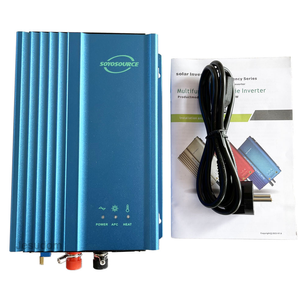 Pure Sine Wave 500W MPPT Solar Grid Tie Inverter Battery Charge and Discharge DC12V/24V to AC110V or 220V Output Adjutable
