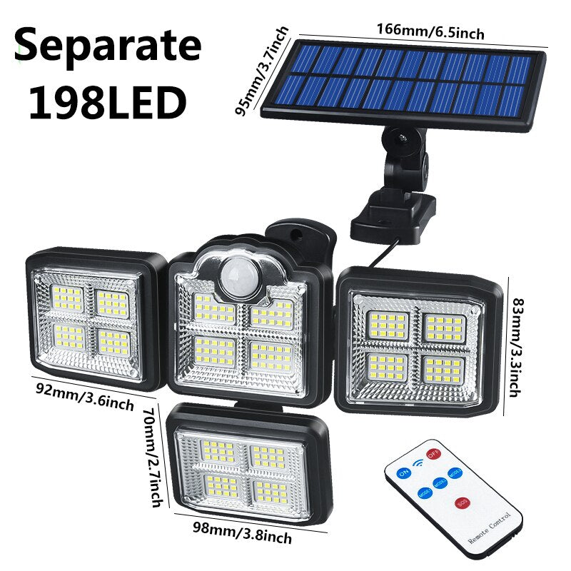 166mm/6.Sinch Separate 198LED 6!